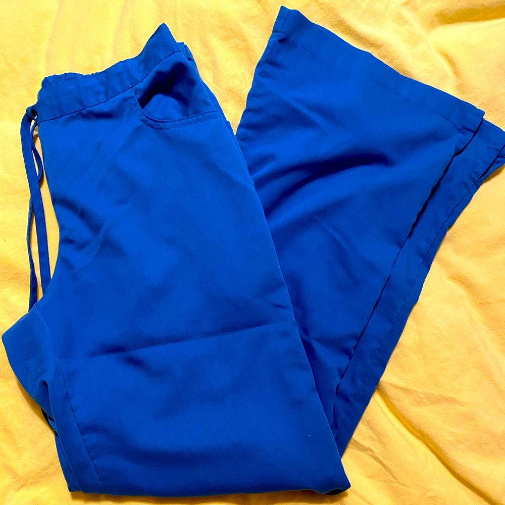 Grey’s Anatomy scrub pants, royal blue, S
